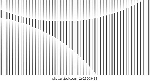 abstract seamless horizontal black thin wave line pattern.vector eps10