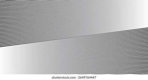 abstract seamless horizontal black thin wave line pattern. eps 10
