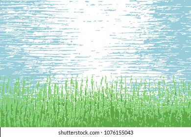 Abstract seamless horizontal pattern.Texture of the grass of the ocean.Nerlacing intermittent strips, scratches. Vector illustration.