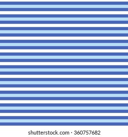 Abstract Seamless Horizontal striped pattern with blue and white stripes. Vector illustration