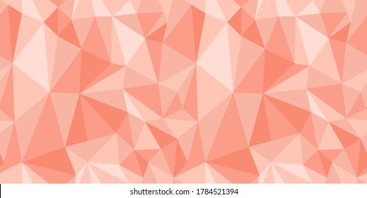 Resumen de un patrón de ilusión sin fisuras. Papel arruinado. Estilo originami. Imagen compuesta por triángulos rosados