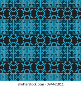 Abstract seamless image. The blue and black colors. Vector illustration. Application for web design, wallpaper design, presentation, in the textile industry.