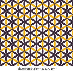 Abstract seamless image of a flower on a white background. The contrasting pattern.