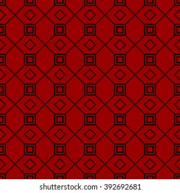 Abstract seamless image. Red and black colors.  Vector illustration. Application for web design, wallpaper, presentation, in the textile industry.