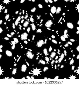 Abstract seamless ink spot pattern