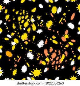 Abstract seamless ink spot pattern
