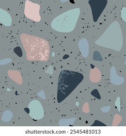 Abstract seamless irregular pattern imitation of a stone surface. Vector illustration 
