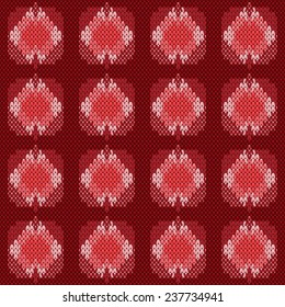 Abstract seamless knitted pattern.