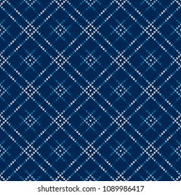 Abstract Seamless Knitting Pattern. Argyle Sweater Design. Wool Knit Texture Imitation