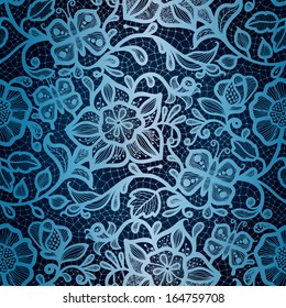 Abstract seamless lace pattern with flowers and butterflies. Infinitely wallpaper, decoration for your design, lingerie and jewelry. Your invitation cards, wallpaper, and more.