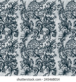 Abstract seamless lace pattern with flowers. Infinitely wallpaper, decoration for your design, lingerie and jewelry. Your invitation cards, wallpaper, and more.
