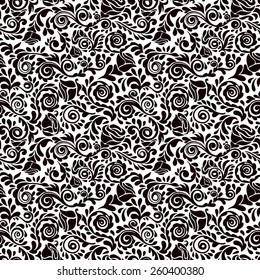 Abstract seamless lace pattern with flowers. Infinitely wallpaper, decoration for your design, lingerie and jewelry. Your invitation cards, wallpaper, and more decorations.