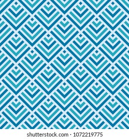 Abstract seamless lattice pattern. Modern stylish texture. Colorful trellis. Repeating geometric rhombuses tiles with stripe elements. Grid pattern. Vector color background.