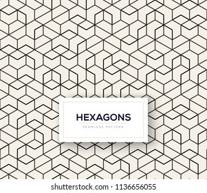 Abstract Seamless Lattice Pattern. Modern / Vintage Fashion Stylish Repeating Geometric Grid. Simple Design Background. Vector Illustration.