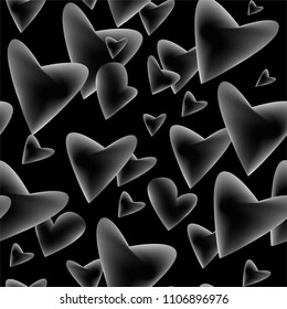 Abstract seamless lbackground with shapes in the form of hearts.
Can be used for festive printing on wrapping paper, presents, gift wrapping, design of books, websites, accessories.