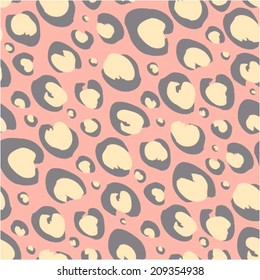 Abstract seamless leopard pattern, sweet ornament, wedding background, vector 