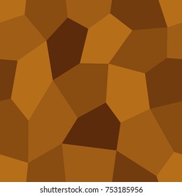 Abstract seamless light and dark brown pentagons pattern for background. Geometric layout for printing magazine cover, advertise presentation, flyer. Template polygon wallpaper for poster page.