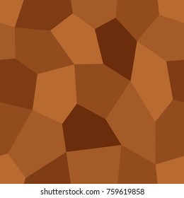 Abstract seamless light and dark brown pentagons pattern for background. Geometric layout for printing magazine cover, advertise presentation, flyer. Template polygon wallpaper for poster page.