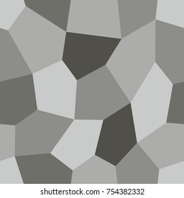 Abstract seamless light and dark grey pentagons pattern for background. Geometric layout for printing magazine cover, advertise presentation, flyer. Template polygon wallpaper for poster page.