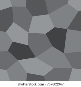 Abstract seamless light and dark grey pentagons pattern for background. Geometric layout for printing magazine cover, advertise presentation, flyer. Template polygon wallpaper for poster page.