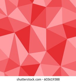 Abstract seamless light and dark red triangles pattern for background. Geometric layout for printing magazine cover, advertise presentation, flyer. Template polygon wallpaper for poster page.