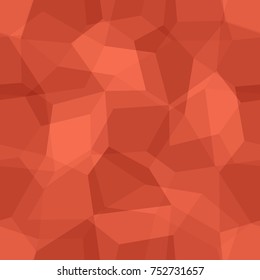 Abstract seamless light and dark red overlapping pentagons pattern for background. Transparency geometric layout for printing magazine cover, advertise presentation. Effect of a kaleidoscope.