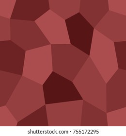 Abstract seamless light and dark red pentagons pattern for background. Geometric layout for printing magazine cover, advertise presentation, flyer. Template polygon wallpaper for poster page.