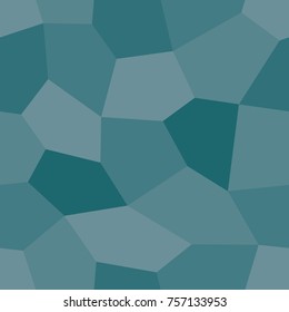 Abstract seamless light and dark turquoise pentagons pattern for background. Geometric layout for printing magazine cover, advertise presentation, flyer. Template polygon wallpaper for poster page.