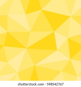 Abstract seamless light and dark yellow triangles pattern for background. Geometric layout for printing magazine cover, advertise presentation, flyer. Template polygon wallpaper for poster page.