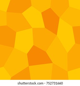 Abstract seamless light and dark yellow pentagons pattern for background. Geometric layout for printing magazine cover, advertise presentation, flyer. Template polygon wallpaper for poster page.