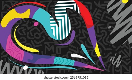 abstract seamless line pattern colorful wallpaper art, poster, background, event