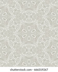 Abstract seamless line pattern. Hand drawn geometric floral seamless background. Tribal ethnic ornate decoration, lace repeating texture. Vector doodle pattern, graphic illustration