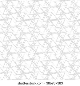 Abstract seamless line pattern, monochrome vector background