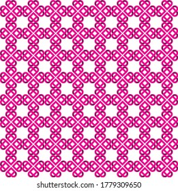 Abstract. seamless love , Geometry white pattern background. Vector.