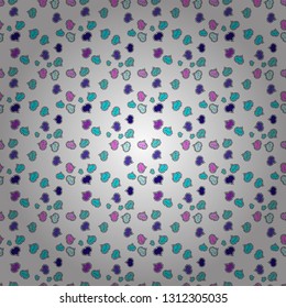Abstract seamless love pattern. Valentine':s day. Heart Doodle. Wrapping paper. Vector. Drawing in sketch style on blue, black and neutral colors.