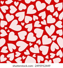 Abstract seamless love pattern. Valentines day wrapping paper. Romantic wallpaper for girls, textile, clothes, wrapping paper. Vector illustration