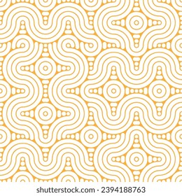 Resumen estilo retro vintage sin fisuras de diseño de patrones de formas geométricas de lujo. El elemento de diseño se puede utilizar para el fondo de fondo, la textil, la textil, la de mosaico, la ilustración vectorial