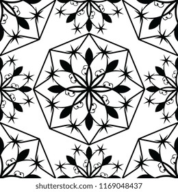 abstract seamless mandala background 