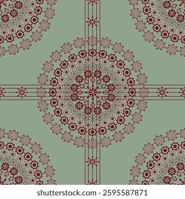 abstract seamless mandala geometric pattern design for carpet ceramic tile fabric ornament embroidery wallpaper background textile art print home decoration curtains