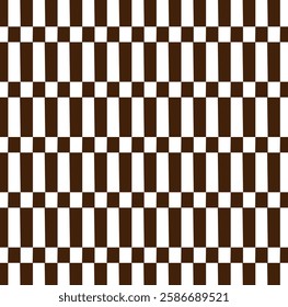 An Abstract Seamless maroon and white checkered pattern vector Geometric chess board style wallpaper. Gematrical square plaid design for textile, wall art,  cover, pottery, web, wrapping , flooring .