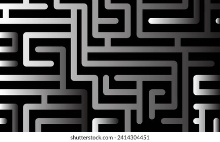 abstract seamless maze, pattern, labyrinth vector background design	