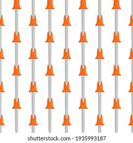 Abstract seamless medical pipette, dropper for laboratory on white background. Pattern dropper consisting of many identical glass laboratory medical pipette. Medical pipette it dropper from laboratory