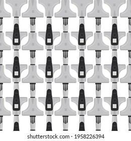 Abstract seamless medical pipette, dropper for laboratory on white background. Pattern dropper consisting of many identical glass laboratory medical pipette. Medical pipette it dropper from laboratory