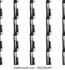 Abstract seamless medical pipette, dropper for laboratory on white background. Pattern dropper consisting of many identical glass laboratory medical pipette. Medical pipette it dropper from laboratory