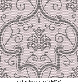 Abstract seamless medieval brocade pattern background