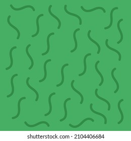 abstract seamless memphis line waves pattern green background