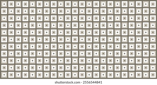 Abstract seamless minimalistic square pattern. Modern stylish texture. Repeating geometric square tiles with filled rectangles at the center. Linear style. Vector background.
