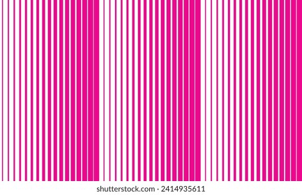 abstract seamless minimalistic thin to thick pink vertical line pattern.