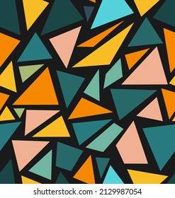 Abstract seamless modern colorful retro design background