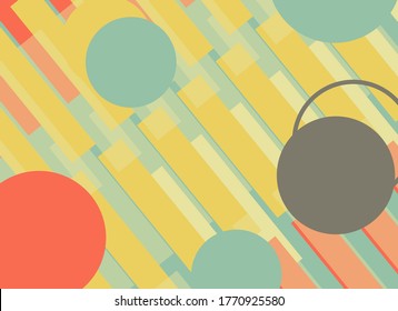 Abstract seamless modern graphic elements. Technology concept. Vintage geometry pattern. Abstract background with pastel colors. Retro vintage for wallpaper, card, paster, banner and also desktop. 